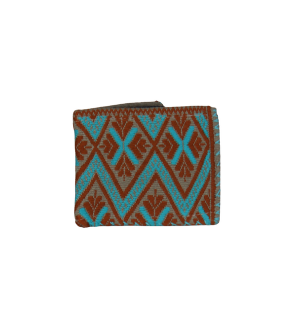 Cartera Café/Turquesa