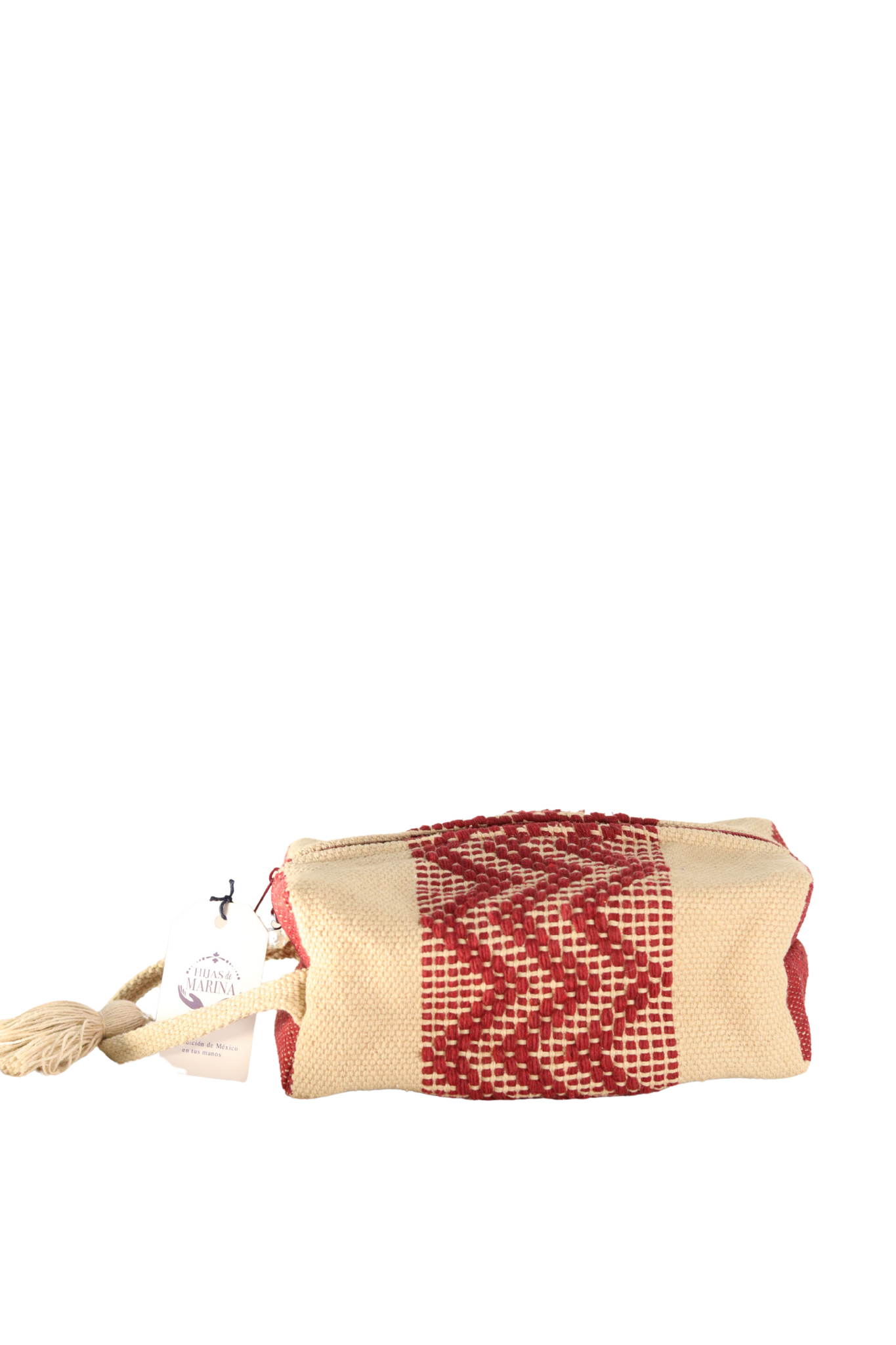 Cosmetiquera Tinto con Beige
