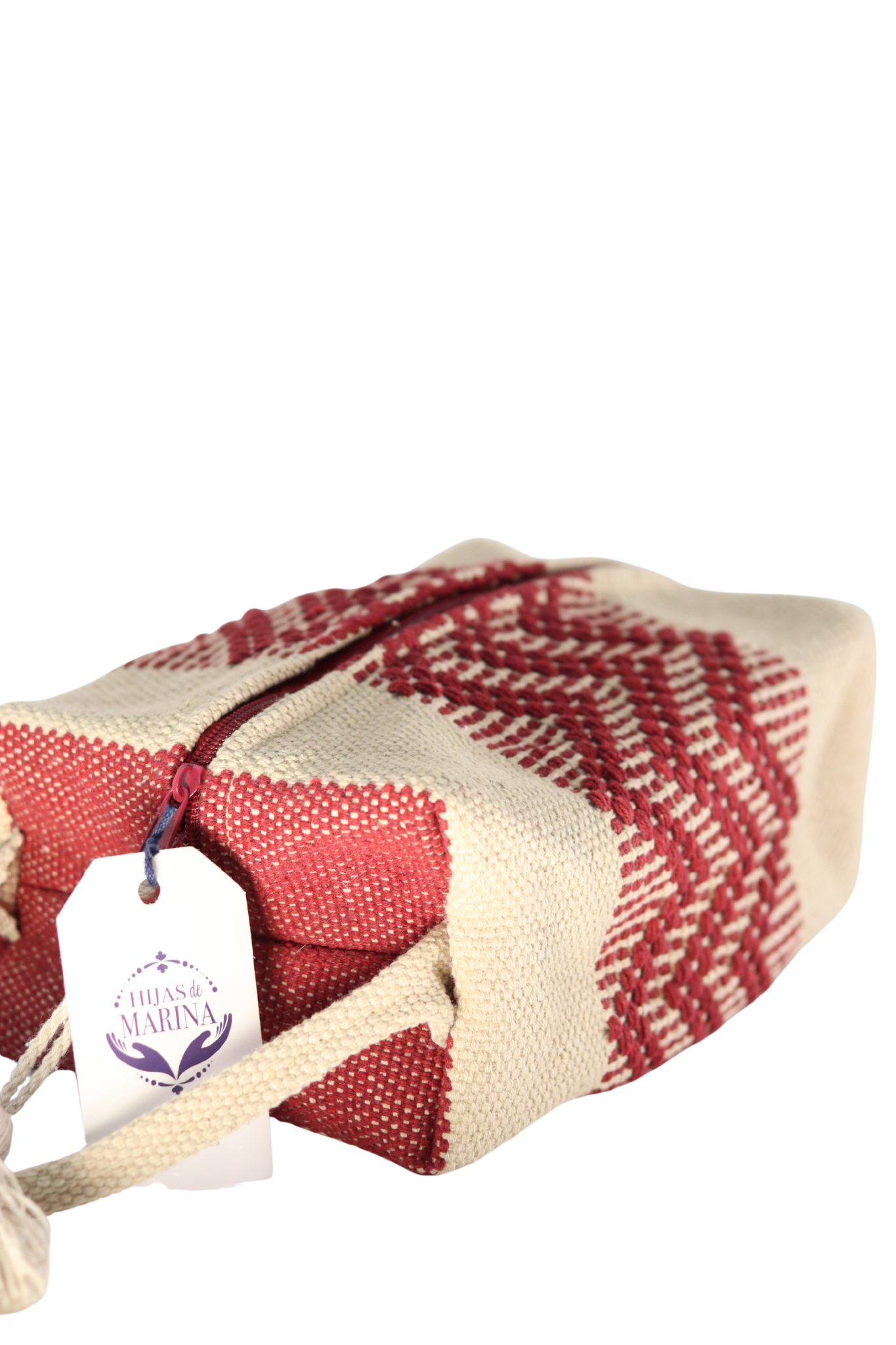 Cosmetiquera Tinto con Beige