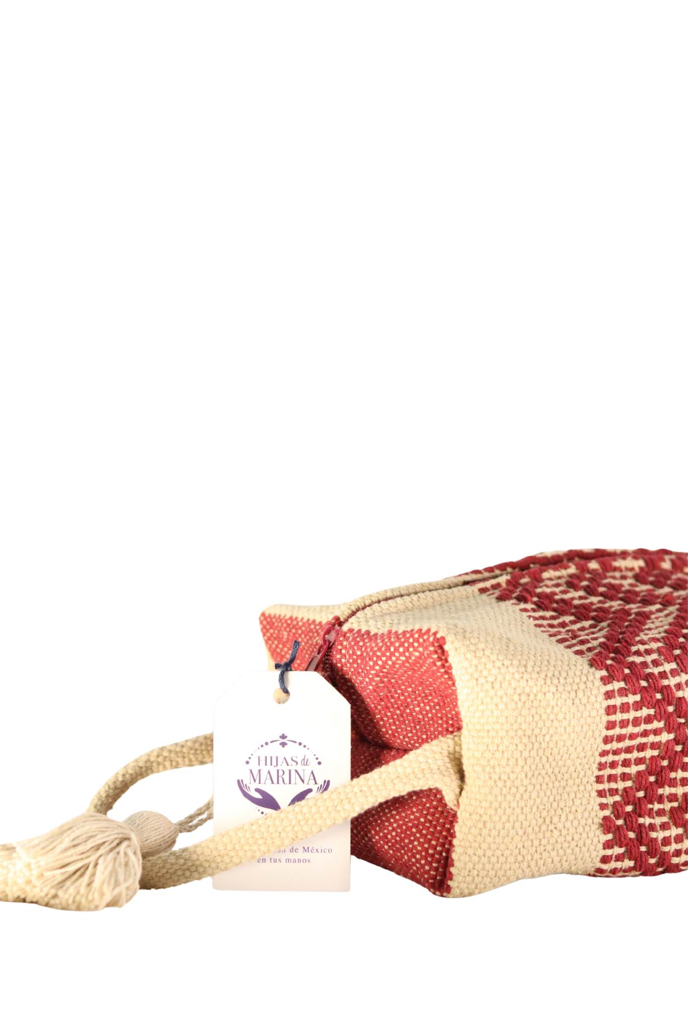 Cosmetiquera Tinto con Beige